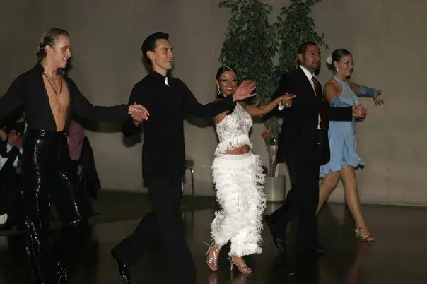 Interior of Big Birds Ballroom dance studio in Mississauga with instructors