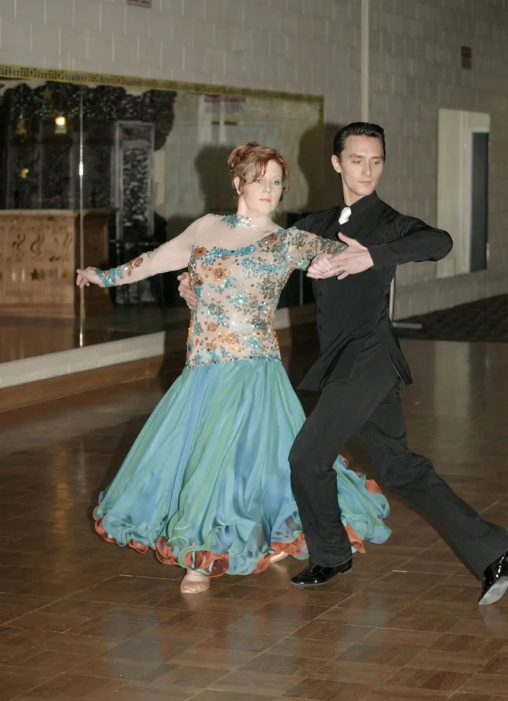 Happy students enjoying a dance class at Big Birds Ballroom